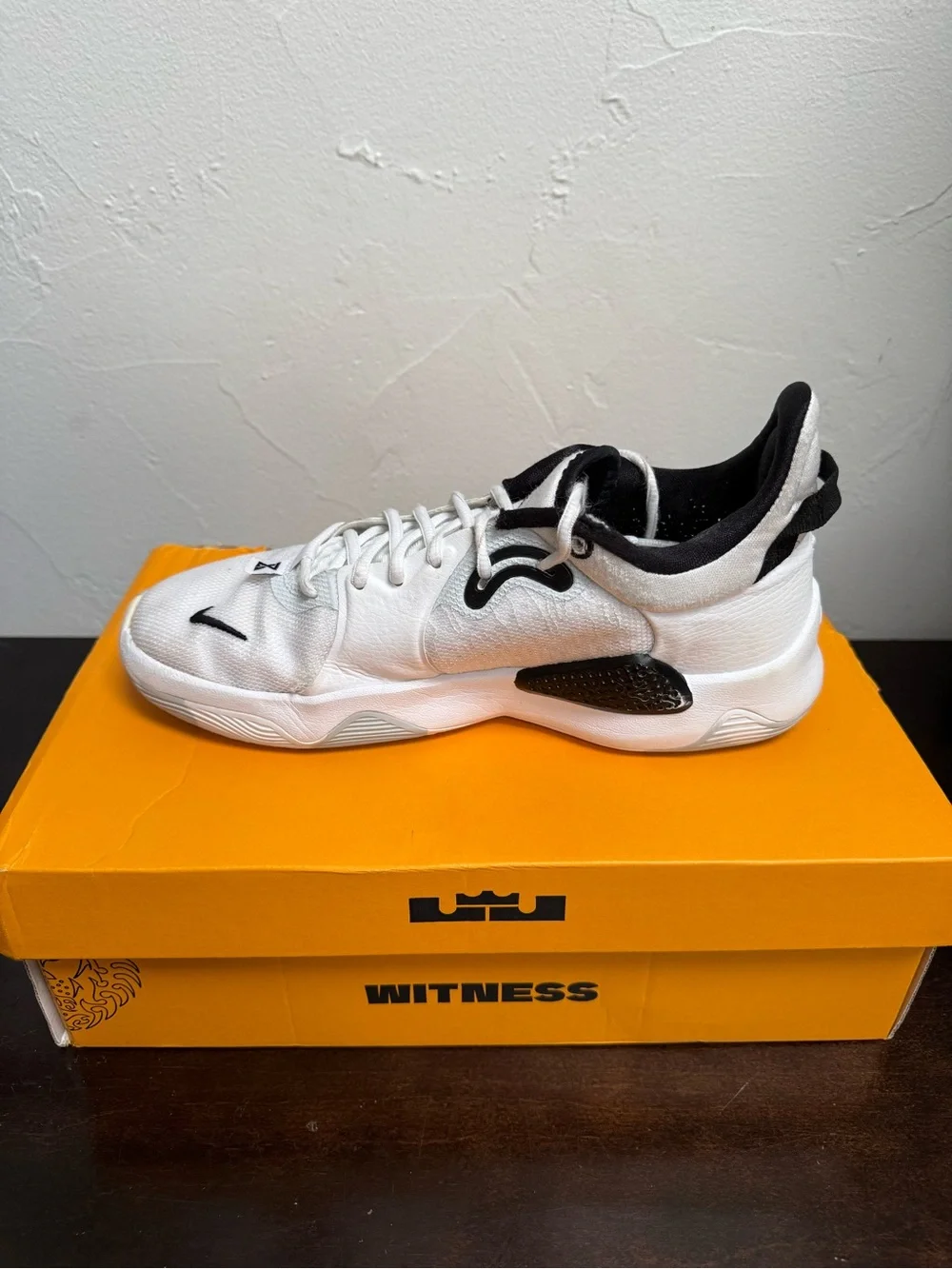 NIKE PG 5 TB white black